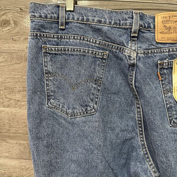 Vtg 90s Levi's 950 Relaxed Fit Tapered Leg High Orange Tab Jeans 22 W USA NWT - Picture 3 of 14